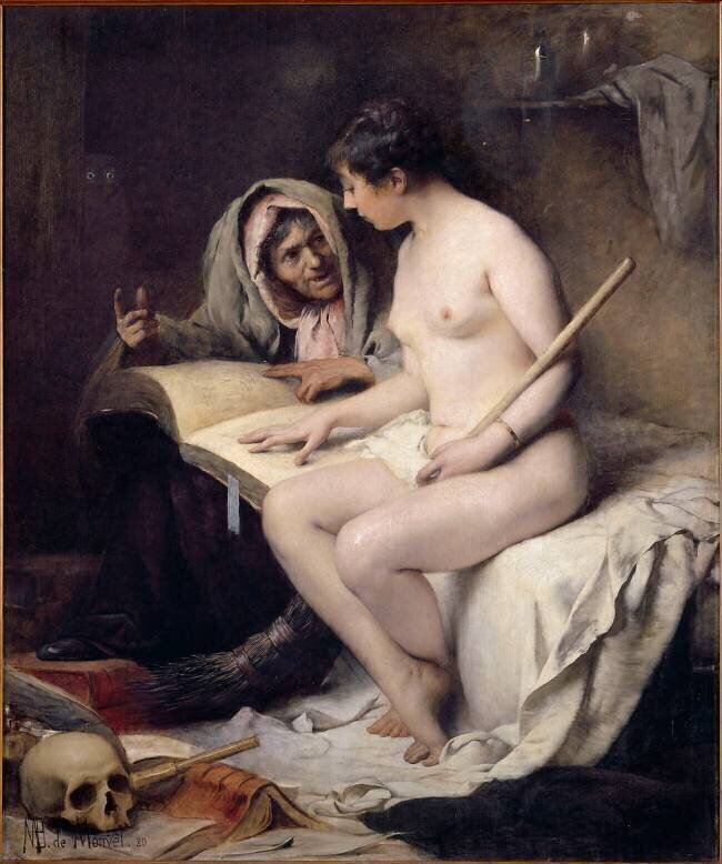La leçon avant le sabbat Louis-Maurice Boutet de Monvel