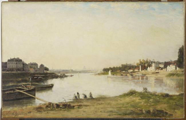 La Seine à Charenton Stanislas Victor Edouard Lépine