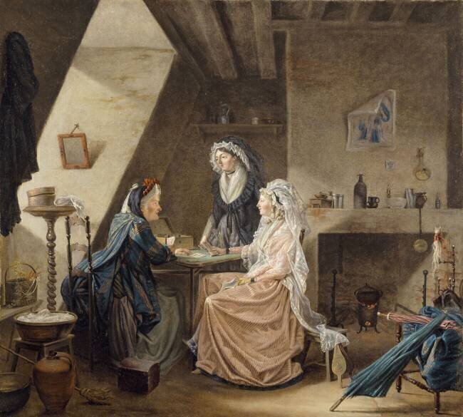La tireuse de cartes Christian-Marie Colin de la Biochaye (attribué à)