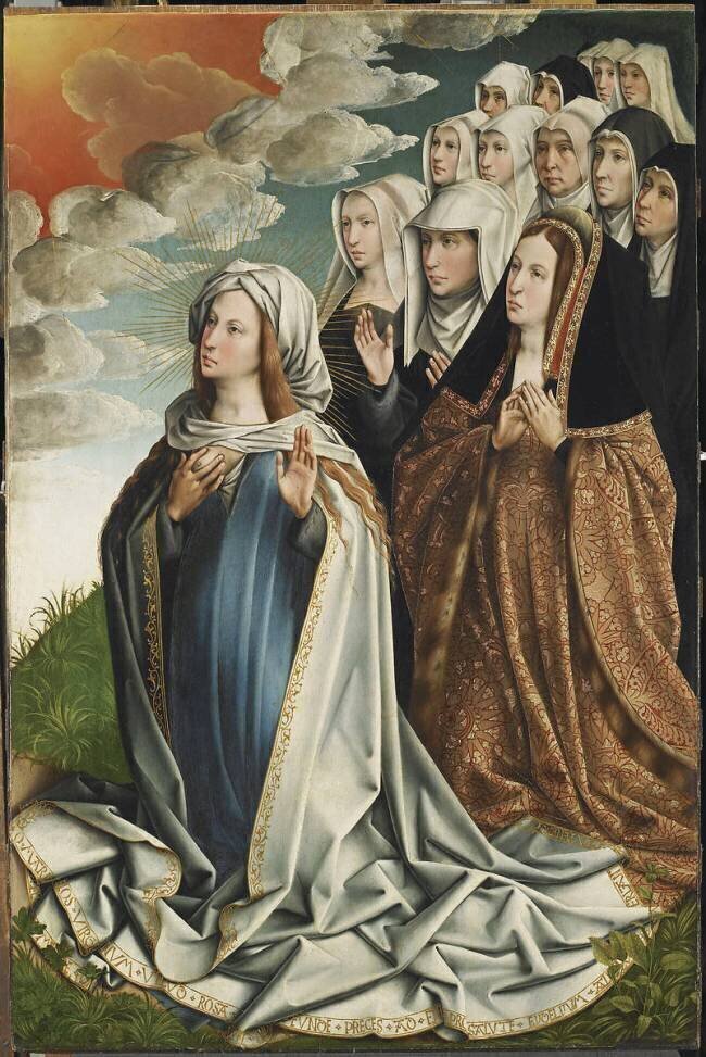 La Vierge médiatrice avec Jeanne La Folle Colijn de Coter