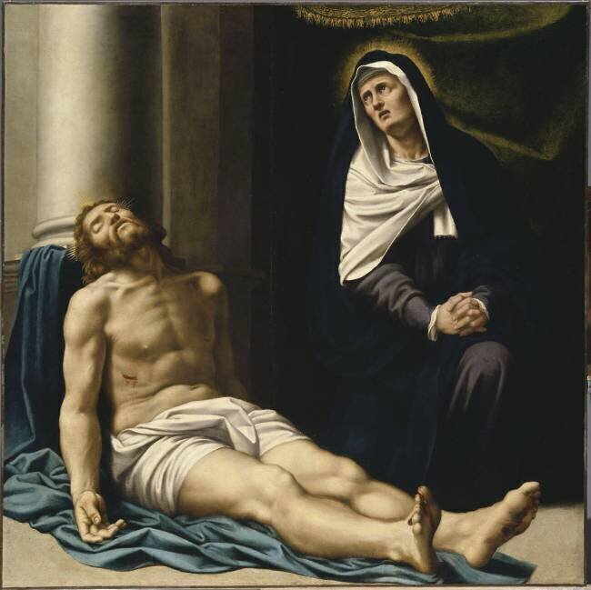 La Vierge pleurant le Christ mort Bernardino Gatti