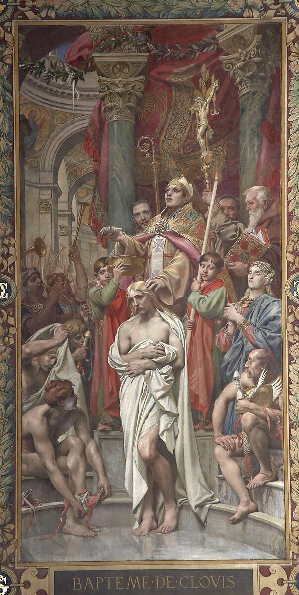 Le Baptême de Clovis, le 25 décembre 498 Joseph Blanc