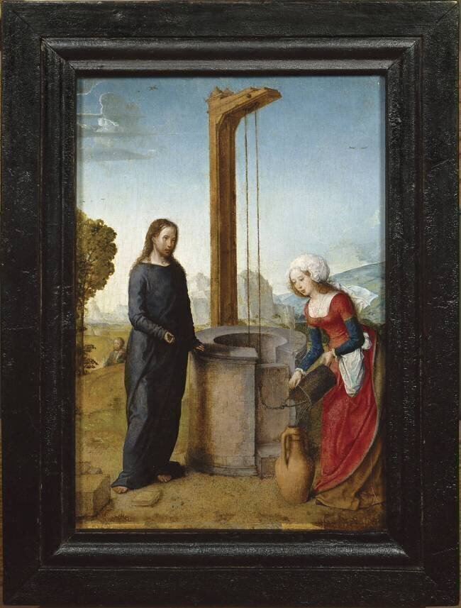 Le Christ et la Samaritaine Juan de Flandres