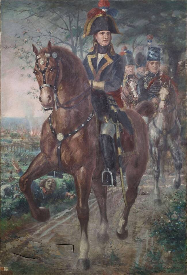 Le général d'Allemagne au pont de Lodi Julien-Firmin Delangle