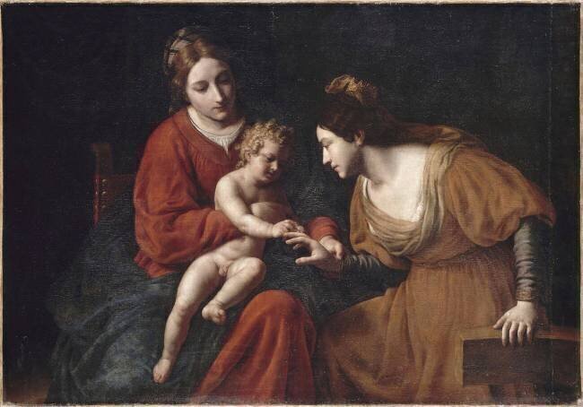 Le mariage mystique de sainte Catherine Alessandro Turchi