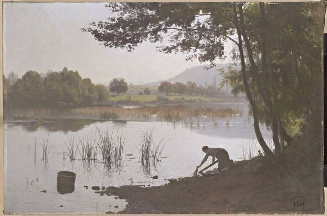 Le matin au bord du Doubs Alexandre Rapin