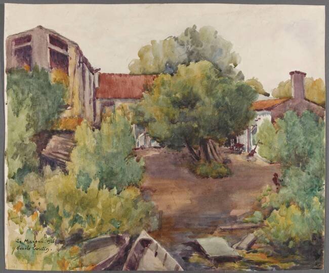 Le Mazeau, marais du sud "la Venise verte" Emile Boutin