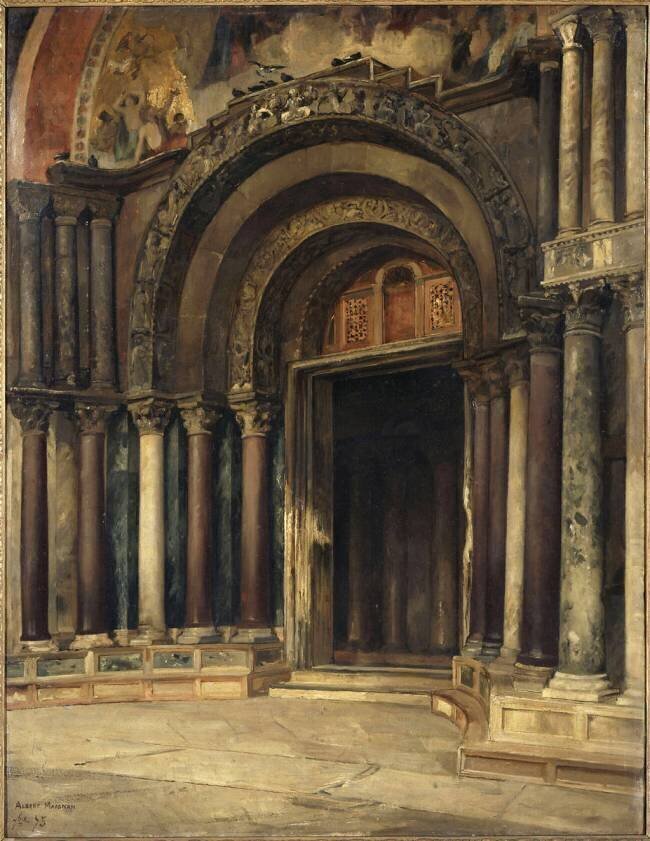 Le portail central de Saint-Marc de Venise Albert Maignan