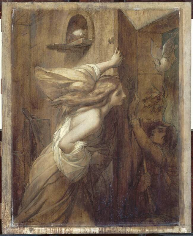 Les Deux Pigeons (esquisse) François Léon Benouville