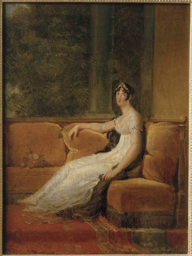 L'impératrice Joséphine en 1802 assise sur un sofa à la Malmaison François Gérard