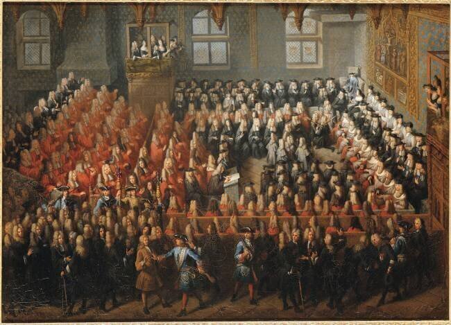 Lit de Justice tenu par Louis XV Louis Michel Dumesnil