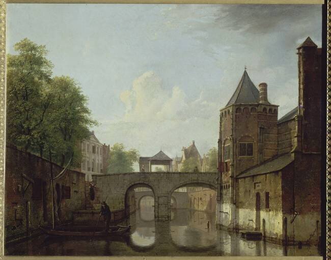 L'Oude Gracht à Utrecht. Vue composite Joannes Huibert Prins