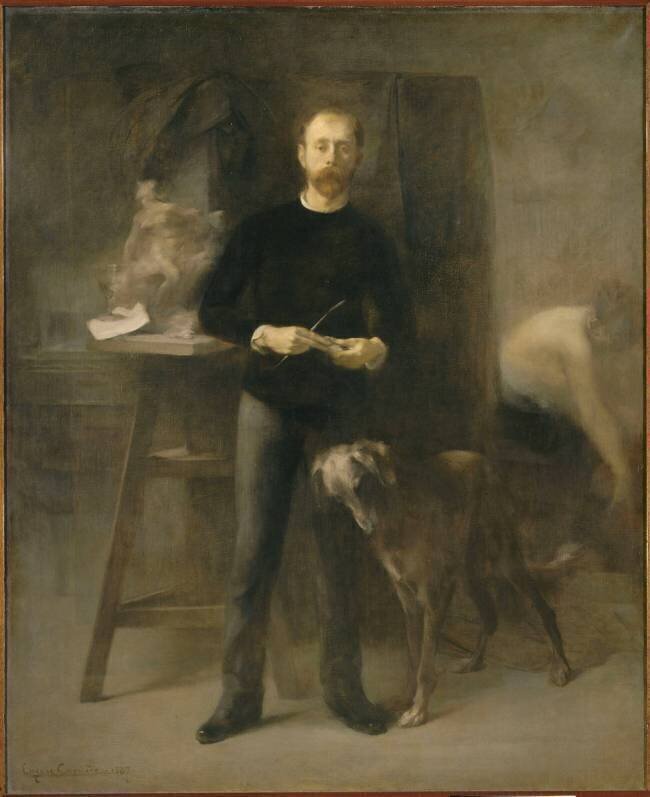 Louis-Henri Devillez (1855-1941), dans son atelier Eugène Carrière
