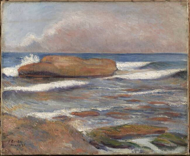Marine ou Le Rocher de l'oeuf à Alger Frédéric Samuel Cordey