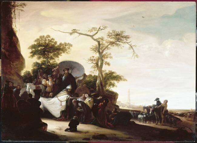 Melchisédech bénit Abraham Adriaen Verdoel