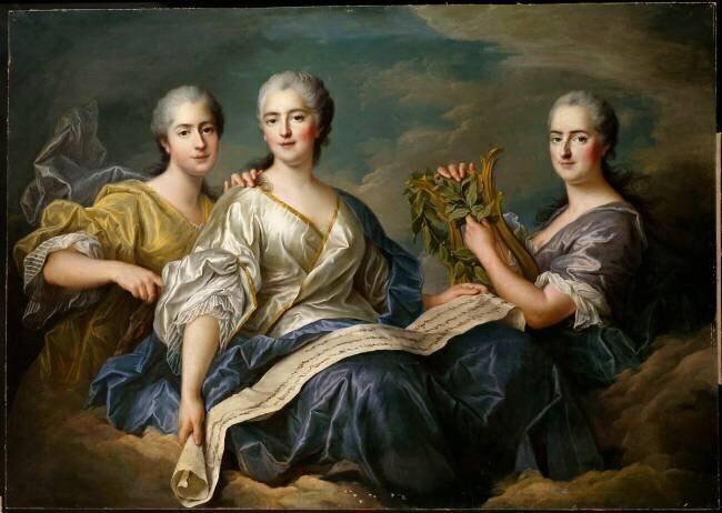 Mesdames Victoire, Sophie et Louise François-Hubert Drouais