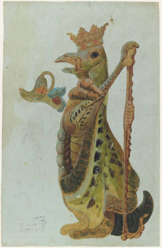 Modèle de cruche en forme de sauterelle Emile Gallé