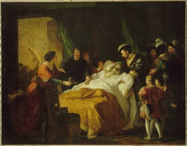 Mort de Léonard de Vinci François Guillaume Menageot