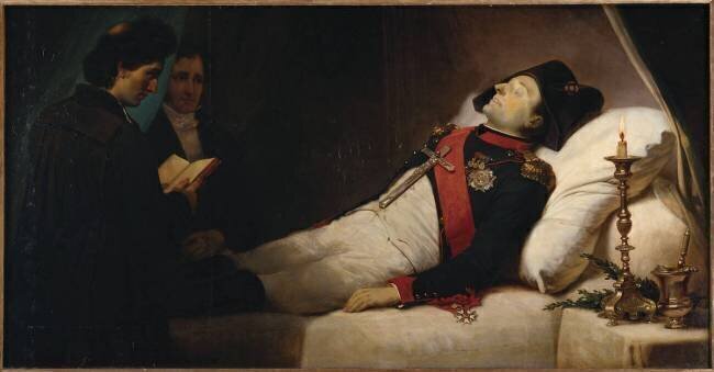 Napoléon Ier sur son lit de mort, une heure avant son ensevelissement Jean-Baptiste Mauzaisse