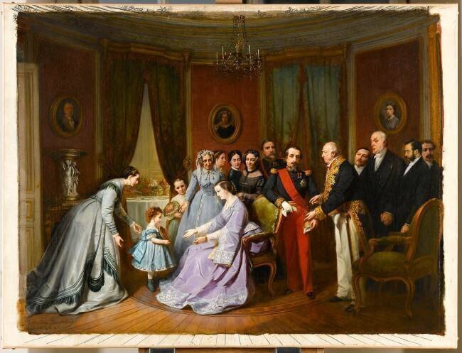 Napoléon III et L'Impératrice Eugénie Claudius Jacquand