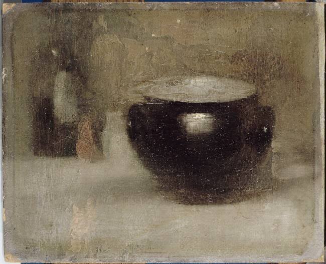 Nature morte : pot de terre Eugène Carrière