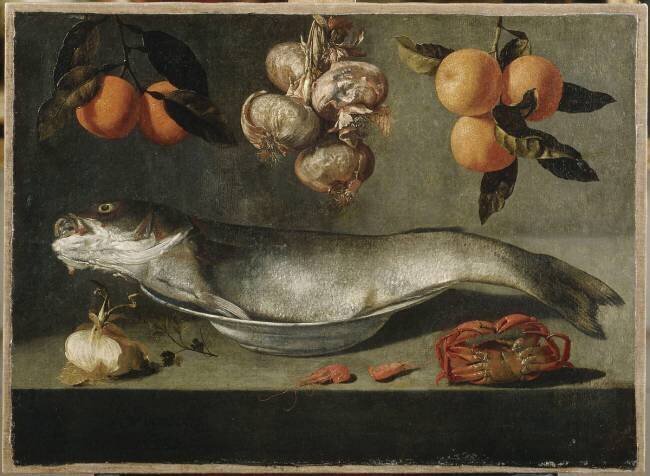 Nature morte au poisson Baltazar Gomes Figuera