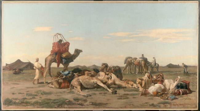 Nomades dans le Sahara, saison d'hiver Georges Washington