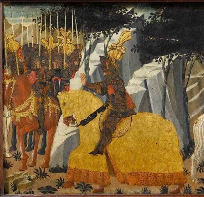 Panneau de cassone : le cheval de Troie Lo Scheggia