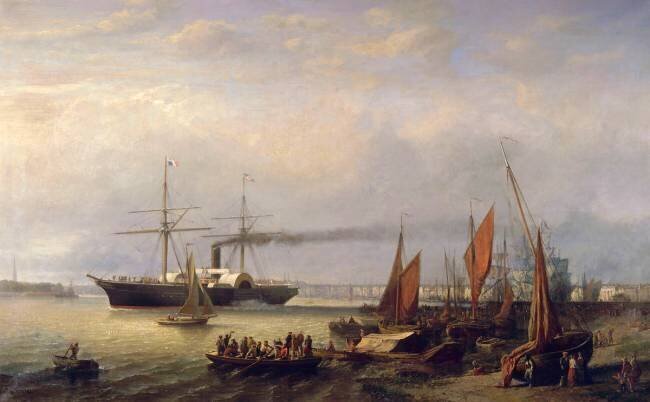 Paquebot en partance du port de Bordeaux Richard Faxon