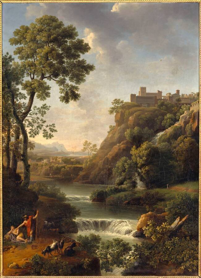 Paysage avec chutes d'eau Jean-Joseph-Xavier Bidauld