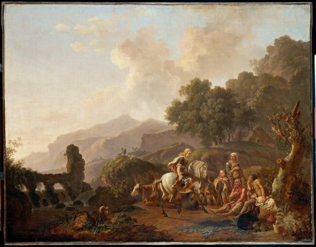 Paysage avec Herminie et les bergers Olivier Le May