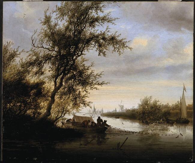 Pêcheurs hollandais Salomon van Ruysdael