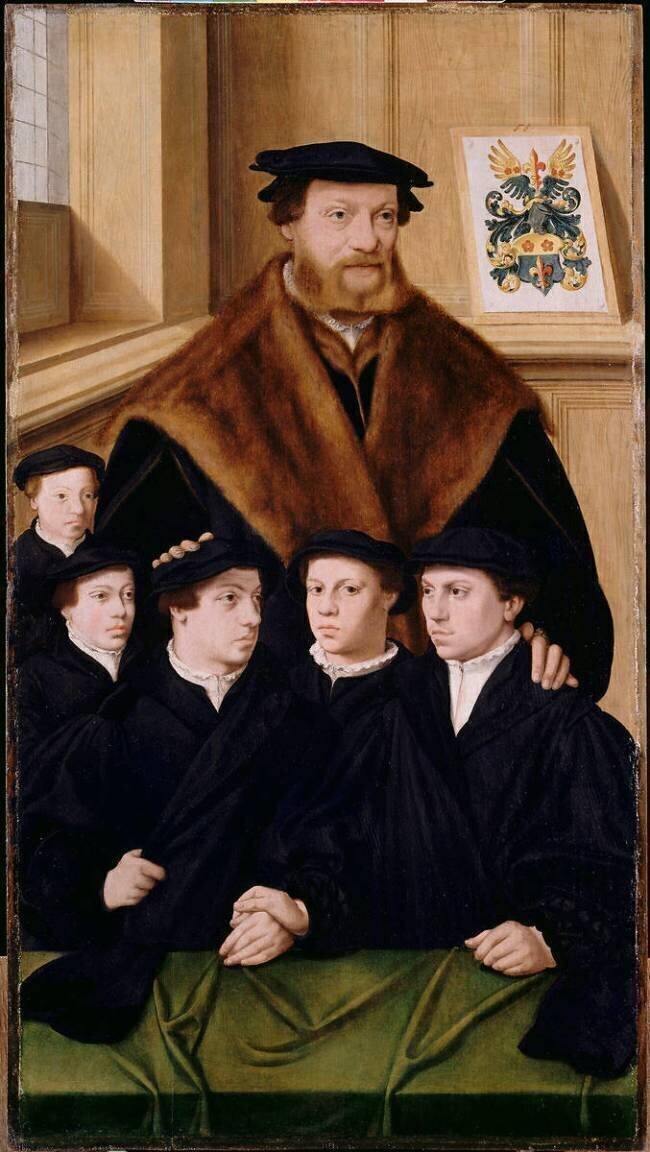 Philipp Von Gail et cinq de ses fils Bartholomaeus Bruyn the Elder