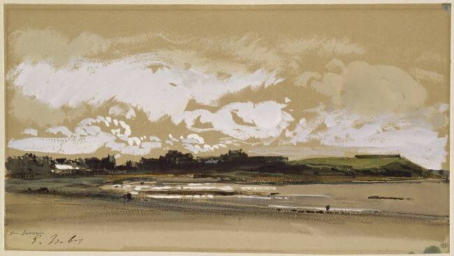 Plage à Saint-Servan Eugène Isabey