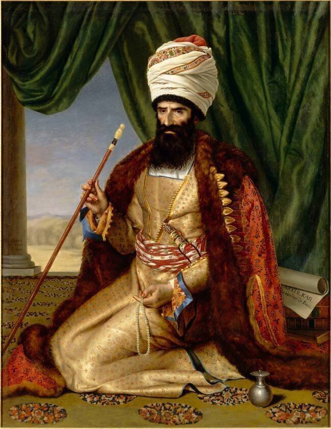 Portrait d'Asker khan Afchar Césarine Davin-Mirvault