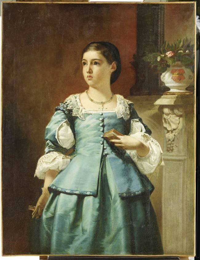 Portrait de Diane de Gobineau Germann-August von Bohn