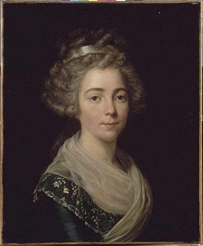 Portrait de jeune femme Antoine Vestier