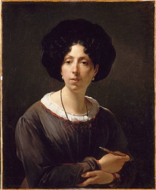 Portrait de l'artiste Hortense Haudebourt-Lescot