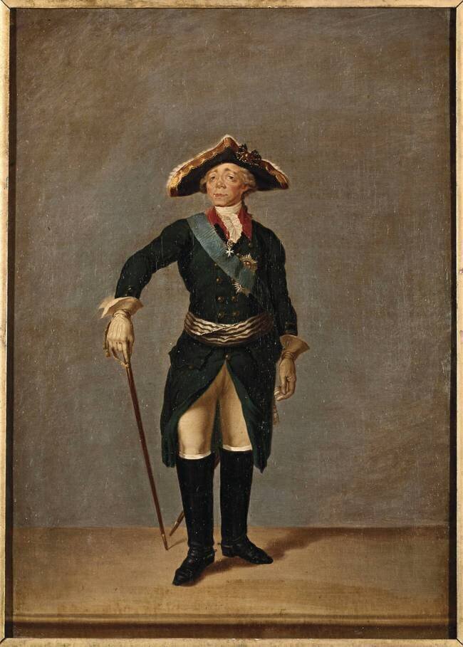 Portrait de l'empereur Paul Ier de Russie (1754-1801), il porte l'ordre de Malte anonymous