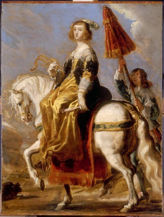 Portrait équestre d'Anne d'Autriche Jean de Saint-Igny