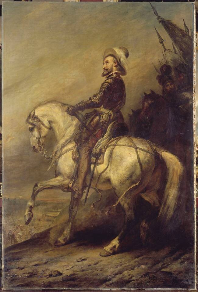 Portrait équestre d'Henri IV à la tête de ses troupes Ary Scheffer