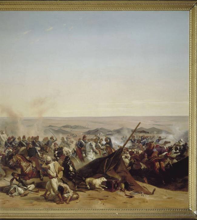 Prise de la Smala d'Abd-el-Kader par le duc d'Aumale à Taguin, le 16 mai 1843 Horace Vernet