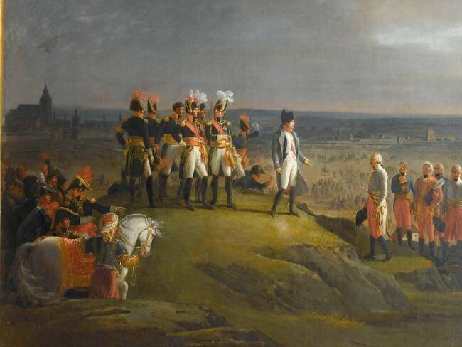Reddition d'Ulm, 20 octobre 1805, Napoléon Ier recevant la capitulation du général Mack René Théodore Berthon