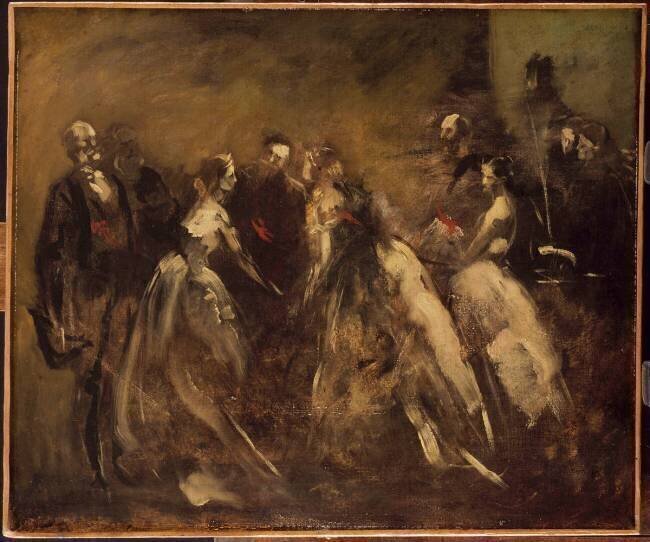 Réception aux Tuileries en 1867. Jean-Baptiste Carpeaux
