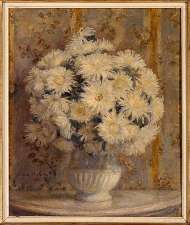 Reines marguerites dans un vase Marie Duhem