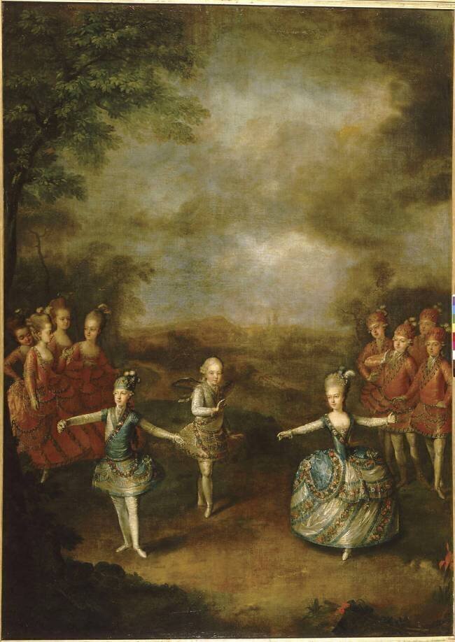 Représentation du ballet-pantomime "le Triomphe de l'amour" Georg Weikert