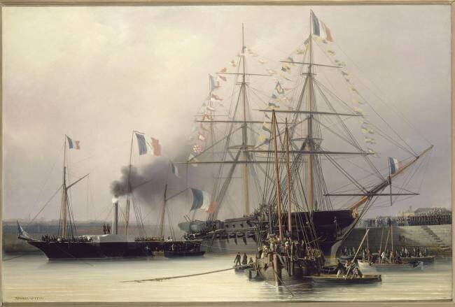 Retour des cendres de l'empereur Napoléon Ier en 1840 Antoine Léon Morel-Fatio