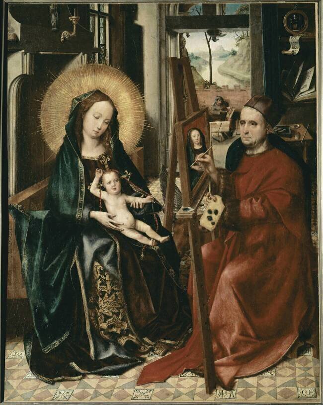 Saint Luc peignant la Vierge Colijn de Coter