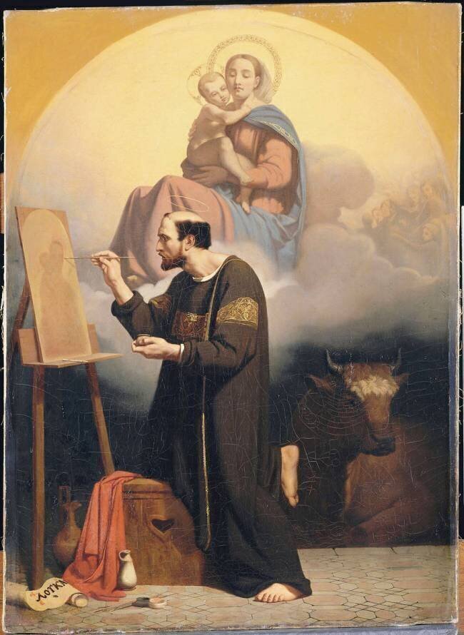 Saint Luc peignant la Vierge Jules Claude Ziegler
