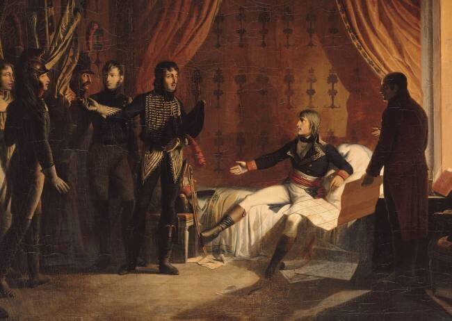 Bonaparte recevant à Millésimo, les drapeaux austro-sardes Adolphe Roehn